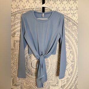 HALARA Light Blue Long Sleeve Bodysuit
